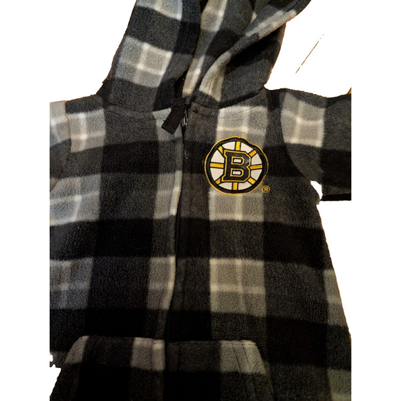 Boston Bruins Infant Zip Up Hooded Romper One Piece NHL 3-6 months - Picture 4 of 4